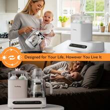 YunBaby Multifunctional Baby Bottle Warmer, Steamer And Dryer, 44oz Baby Formula Kettle Combo, Bottle Warmer For Breastmilk With Temperature Control, Water Warmer For Baby Formula, Electric Milk Warmer - 查看 5