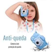 Presente de Aniversário Perfeito! Câmera Infantil que Imprime na Hora - Diversão Garantida e Criatividade Liberada - Rosa chiclete - Visão 10