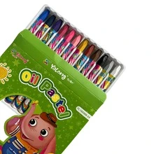 Set de Crayolas de Colores Intensos y Duraderos – Trazos Suaves, Fáciles de Usar y Resistentes a la Rotura, Perfectas para Dibujar, Colorear y Dar Vida a Cada Creación Artística con Tonos Brillantes y Uniformes - Multicolor - Ver 6