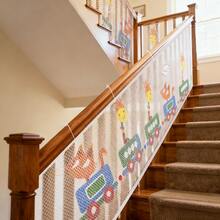 Colorful Printed Child Net, Stair Handrail Protective Net, Balcony Protective Net, Home Stair Protective Net
