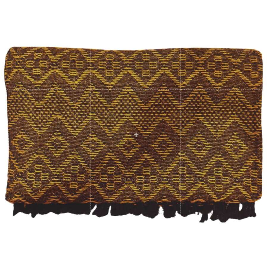 Tambaba Sofa Blanket 2.30 X 1.80 Giant Type Sofa Cover Cotton - 黑色與焦糖色 - 查看 1