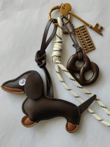 Porte-clés chien, Pendentif mini abaque, Pendentif biscuit, Pour la décoration, Cadeau pour femmes, filles, bureau, école, Petit présent, Pendentif de mode pour sac à dos, Pendentif de décoration pour sac fourre-tout, Pendentif de portefeuille, Porte-clés pendentif pour couple, Accessoires de sac, Cadeaux pour amis et famille - Multicolore - Voir 5