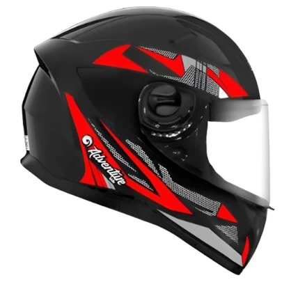 CAPACETE INFANTIL EBF KIDS ADVENTURE 54 PRETO / VERMELHO