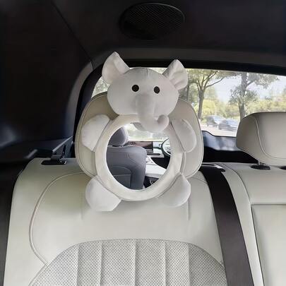 带凸面镜的婴儿布书，带镜子的视觉训练玩具，适用于婴儿车、婴儿床挂件