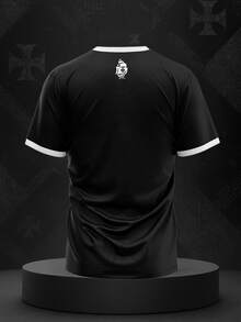 Men's Vasco Da Gama Building T-Shirt With Zero Touch Print - 黑色 - 查看 2