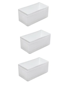Multi-Piece Set Of Solid Color Oxford Cloth Washable Lidless Storage Boxes, Suitable For Storing Cosmetics, Underwear, Toilet Paper, Desktop Clutter, Small-Sized Items Like Lipstick, Decorating Room, Bedroom, Wardrobe, Living Room Remote Controls, Keeping Clutter Organized With Different Sizes For Various Organizing Needs