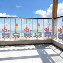 Colorful Printed Child Net, Stair Handrail Protective Net, Balcony Protective Net, Home Stair Protective Net