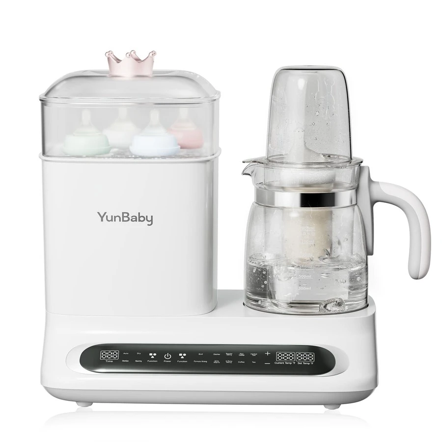 YunBaby Multifunctional Baby Bottle Warmer, Steamer And Dryer, 44oz Baby Formula Kettle Combo, Bottle Warmer For Breastmilk With Temperature Control, Water Warmer For Baby Formula, Electric Milk Warmer - 查看 1