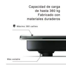 Báscula electrónica con una capacidad máxima de 180 kg, con pantalla LCD de alta definición, plataforma de pesaje extraancha y función de pesaje electrónico de alta precisión, adecuada para uso doméstico. - Blanco - Ver 7