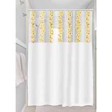 Cortina de Box para Banheiro Vinil Com Visor Retangular 1,35x2m Estampas - Flores - Visão 2