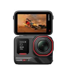 Insta360 Ace Pro 2 Cámara de acción insignia 8K, estabilización inteligente con IA, para motociclismo, vlogging, buceo, versión de batería única, configuración estándar oficial [tarjeta de almacenamiento no incluida] - Negro - Ver 4