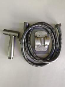 高压喷枪，手持式淋浴喷头，适用于浴室、马桶、坐浴盆清洁，ABS喷枪水龙头，浴室马桶增压喷头套装 - 彩色 - 查看 16