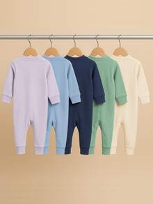 Baby Boys Jumpsuits - 霧霾藍 - 查看 2