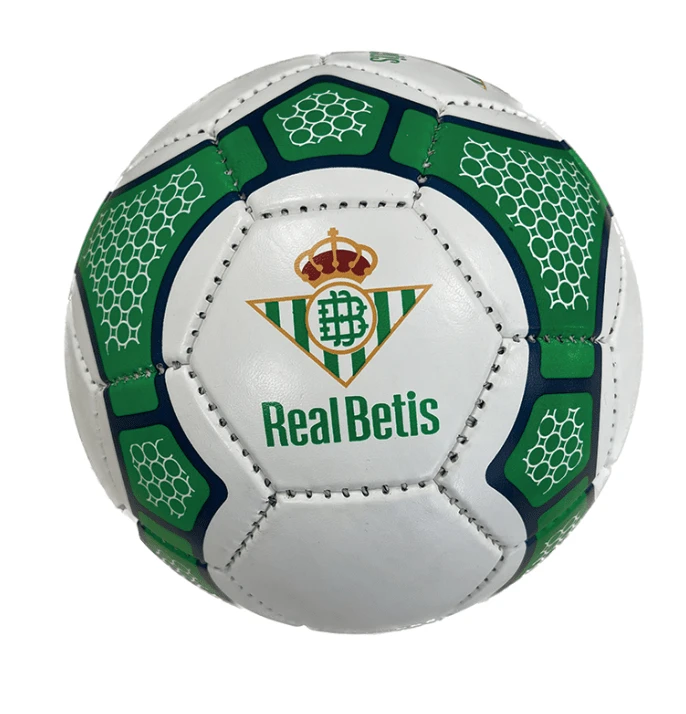 Real Betis Balompié Football. Guaranteed Official Product. Regulation Ball For Sports Fans. LARGE Size: 5. Weight: 550 Gr. SYNTHETIC LEATHER TRUSTED QUALITY - BALON BETIS VERDE/BLANCO - View 1