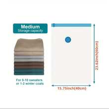 4pcs/7pcs Upgraded Thick Material Vacuum Compression Bags, Multi-Size, Super Space Saving For Clothes, Bedding, Garment Storage Vacuum Packing Bags, Includes Portable Manual Air Pump, Wardrobe Compression Storage, Clothes Vacuum Bags, Vacuum Seal Bags, Travel Compression Bags, Travel Vacuum Bags, Vacuum Seal Bags, Bags For Storing Clothes