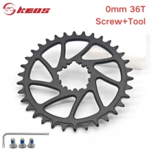 KEOS 3 bu lông cho đĩa xích gắn trực tiếp SR - Độ lệch 0mm, hẹp-rộng, nhôm 7075 CNC 34TT/36T/38T/40T, tương thích với xích 9-12 tốc độ - màu đen - Xem 11