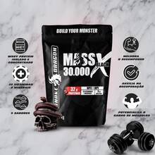 Kit 2x Hypercaloric Mass 30,000 X Black, Snake Dragon, Refill 1.4 Kg Each - Increase Muscle Mass Efficiently And Healthily, Providing A Perfect Combination Of Calories, Proteins And Essential Nutrients - Sinh tố chuối - Xem 5