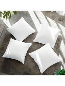 4/2-Pack White Square Throw Pillows – LUX Decor Sofa Pillows, Soft Polyester Velvety Cushions For Beds & Sofas, Modern Decorative Cushions | 4-Pack LUX Decor Throw Pillows | White Square Velvety Cushions | Soft Polyester Sofa Pillows | Modern Bed Decor Pillows | Living Room Sofa Cushions | Bedroom Decorative Pillows | Comfortable Throw Cushions | LUX Brand Decor Pillows | 2-Pack Square Sofa Pillows | Velvet Texture Decor Cushions