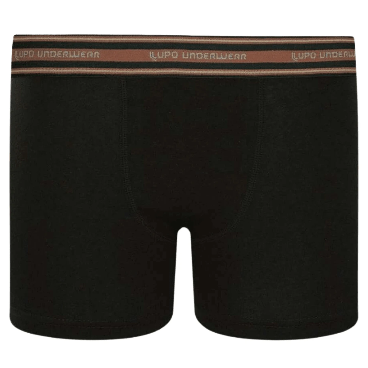 Lupo Kids Cotton Boxer Briefs For Boys - Black - View 1