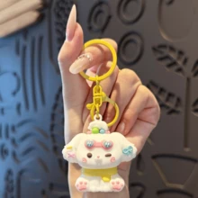 Cute Sunglasses Puppy Keychain, Small Pendant, Resin Curly Dog Charm, Mini Accessory, Claw Machine Plush Toy - Multicolor - View 13