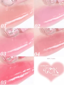 Peripera K-Beauty SYRUPY TOK CHEEK 液体腮红，水润妆效，全天候保湿，丝滑柔润质地，自然透亮妆感，奶油腮红配方，日常妆容 - #04 Sunshine Fig - 查看 7