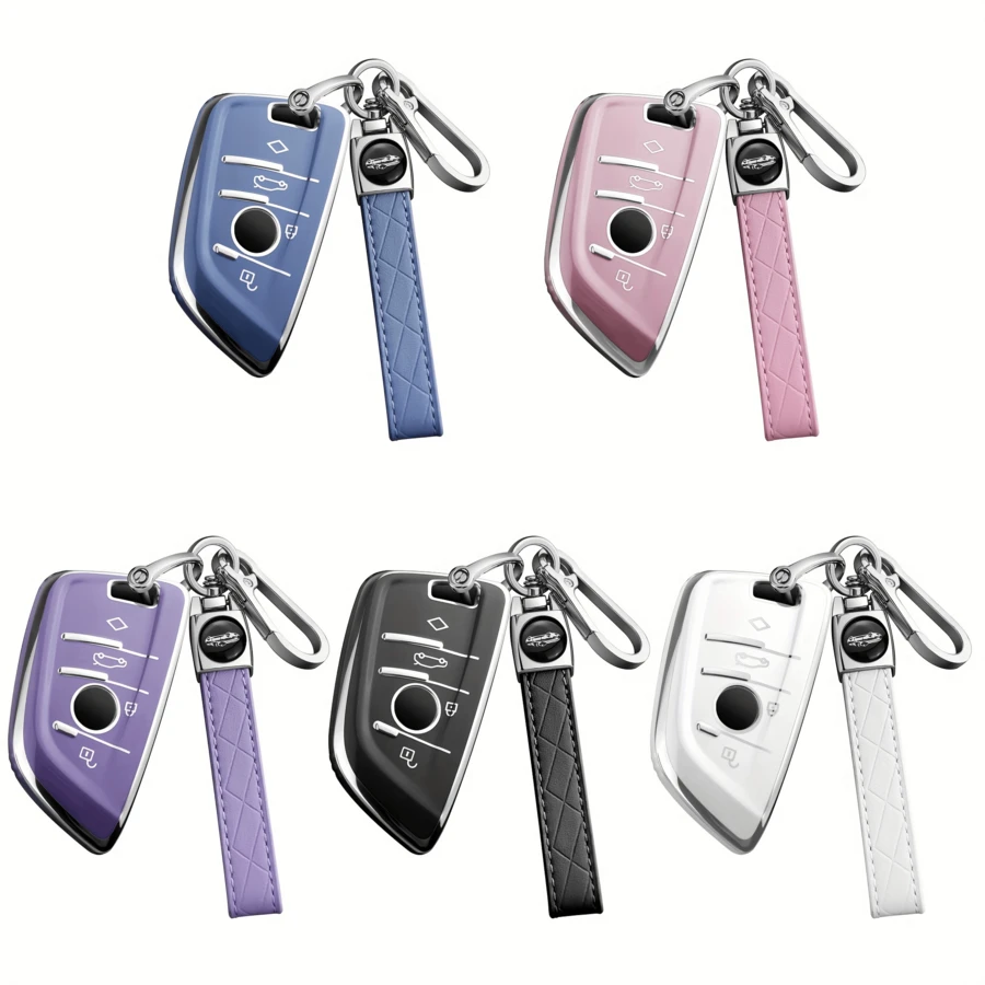 360 Degree Full Protection Soft TPU Key Fob Cover Compatible With BMW X1 X3 X4 X5 X6 X7 M5 M6 1 3 4 5 6 7 GT3 GT5 GT6 Keys - one-size - View 1