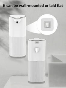 DONASIRA Máy xịt xà phòng, Chai đựng xà phòng lỏng/nước rửa chén có thể nạp lại, Máy xịt xà phòng cảm biến tự động, Không chạm, Kích hoạt bằng chuyển động, Có tùy chọn dạng bọt hoặc dạng lỏng, Dung tích cực lớn, Có thể sạc lại qua USB-C, Tuổi thọ pin dài, Thích hợp sử dụng tại nhà, Tuyệt vời để tự sử dụng hoặc làm quà tặng! - Bọt trắng - Xem 7