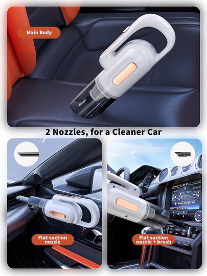 One 2000*2 MAh Mini Powerful Automatic Stofzuiger Cleaner, Cordless Home Cleaning Machine, Furniture, Keyboards, Cars, Sofas, Other Small Items. Holiday view 4