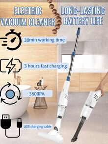 超强手持吸尘器 - 轻巧便携 - 可充电，高吸力旋风设计，适用于家庭、汽车和办公室，吸力强劲，效率高，节日礼物 - 彩色 - 查看 10