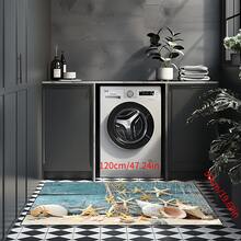 1pc Ocean Coastal Starfish Seashell Bathroom Rug, Non-Slip Washable Standing Mat, Fun Laundry Room Rug, Funny Shower Mat, Home Decor, Bathroom Rug, Bathroom Carpet