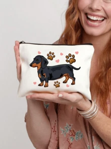 Túi tote vải canvas rộng rãi và thời trang in hình chó Yorkshire Terrier đáng yêu - Túi mua sắm tái sử dụng với quai đeo vai chắc chắn, hoàn hảo cho mua sắm, làm quà tặng, đi biển, siêu thị, du lịch, đi học và đi làm, món quà tuyệt vời nhất cho người yêu chó. - Nhiều màu - Xem 5