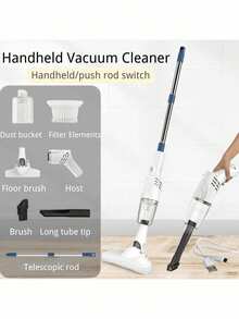 超强手持吸尘器 - 轻巧便携 - 可充电，高吸力旋风设计，适用于家庭、汽车和办公室，吸力强劲，效率高，节日礼物 - 彩色 - 查看 5