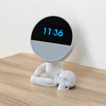 Suporte Alexa Echo SPOT. Tema Robert Gagumelo. Presente, decoração criativa, stand de mesa - Multicolorido - Visão 7