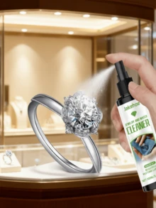 jakehoe 升级版珠宝清洁喷雾，适用于戒指、项链等珠宝，具有增亮、翻新、去污、保养清洁功能，是馈赠亲朋好友的绝佳礼物。 - 彩色 - 查看 2