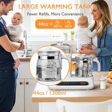 YunBaby Multifunctional Baby Bottle Warmer, Steamer And Dryer, 44oz Baby Formula Kettle Combo, Bottle Warmer For Breastmilk With Temperature Control, Water Warmer For Baby Formula, Electric Milk Warmer - 查看 4