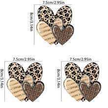 1/2/3 Heart-Shaped Design Heat Transfer Stickers - Large-Sized DIY Heat Transfer DTF Stickers, Washable And Durable PVC Material, Suitable For T-Shirts, Masks, Jeans, Backpacks - Multicolor - View 13