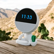 Suporte Alexa Echo SPOT. Tema Robert Gagumelo. Presente, decoração criativa, stand de mesa - Multicolorido - Visão 9