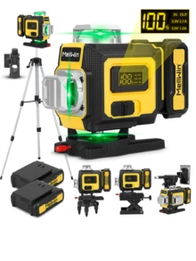ONEVAN 16 Lines 4D Laser Levels 360 Horizontal Vertical Green Line Laser Level Self-Leveling Measure Leveling Tool - UK Plug(220-240V) - View 1