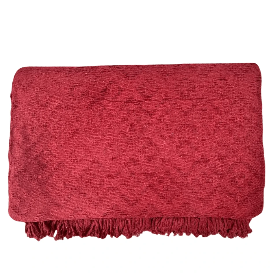 Tambaba Sofa Blanket 2.30 X 1.80 Giant Type Sofa Cover Cotton - 紅木色 - 查看 1