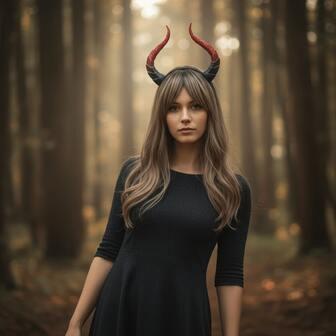 1个卡通派对ABS塑料红色龙角头箍，可拆卸恶魔角发饰，DIY女士服装头饰，适合狂欢节和所有季节