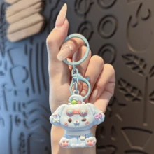 Cute Sunglasses Puppy Keychain, Small Pendant, Resin Curly Dog Charm, Mini Accessory, Claw Machine Plush Toy - Multicolor - View 7