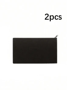 Blank Jute Zipper Bags Bulk, Cosmetic Bag Pencil Case For Cosmetics And Diy Crafts, Blank Cosmetic Bag - Khaki Pencil Bags Bulk Cosmetic Bag Multipurpose Travel Toiletries Bag Zip Bag Make Up Bag - Black - View 6