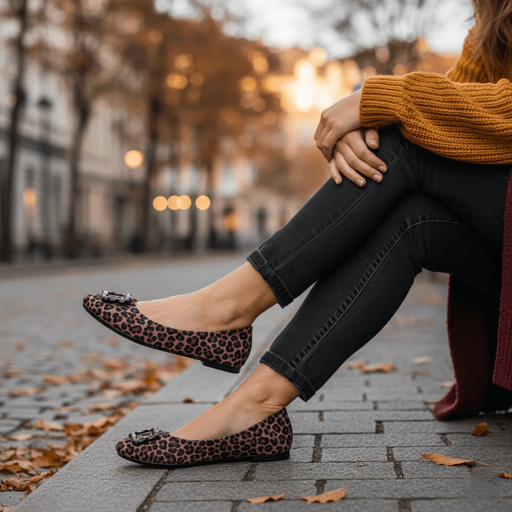 MORAMORA BALERINA PARA MUJER CAMEL CAFE NEGRO - Marrón - Ver 1