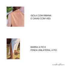 Women's Plus Size Midi Casual Dress With One-Sided Slit, Cotton Knit, Evangelical Fashion, Evening, Holiday, Travel - 白色 - 查看 5