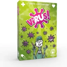 Tranjis Games -VIRUS!Card Game Evolution (Mở rộng) - Trò chơi bài (TRG-12evo), Trò chơi bài dễ lây lan nhất, Tiếng Anh Tiếng Pháp Tiếng Tây Ban Nha, Phổ biến nhất, Nhiều người chơi, Dành cho 2-6 người chơi, Trò chơi ngày lễ tình nhân, Trò chơi năm mới, Trò chơi đám cưới, Quà tặng năm mới, Quà tặng ngày lễ tình nhân - Virus xanh - Xem 4