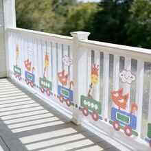 Colorful Printed Child Net, Stair Handrail Protective Net, Balcony Protective Net, Home Stair Protective Net