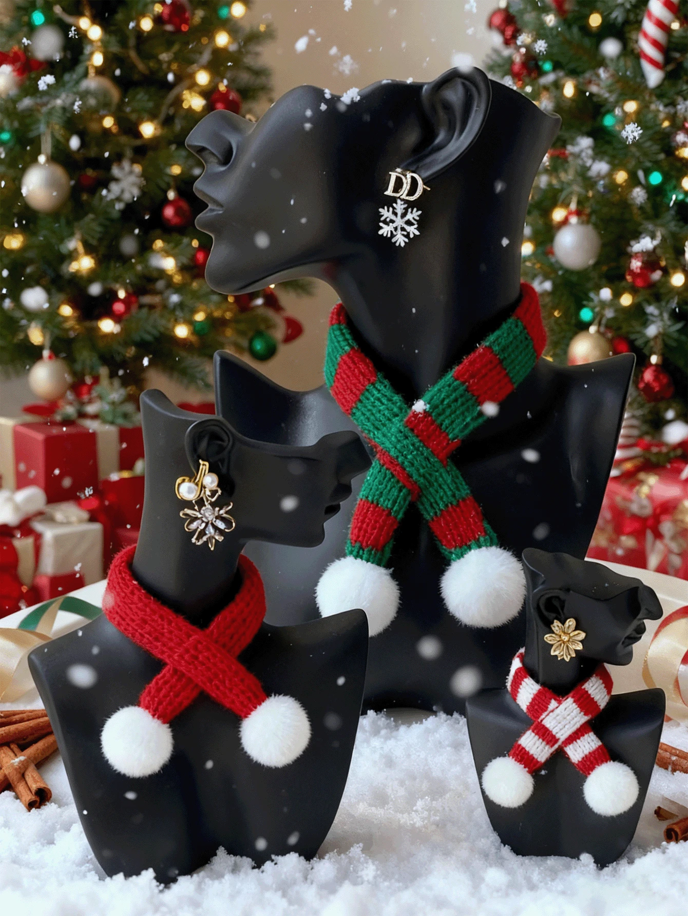 Creative Portrait Model Neck Pendant Clavicle Chain Stand Jewelry Stand Necklace Ring Bracelet Jewelry Display Props - Multicolor - View 1