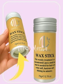 Stick de cera para el cabello, cera para peinar para pelucas suaves, stick sin grasa para el cabello, cera para peinar para cabello rebelde y encrespado - ideal para mujeres, cabello de bebé y todo tipo de cabello, termina tu flequillo de manera fresca y sin grasa, peina tu cabello con extractos naturales, antiencrespamiento - 1 Pza - Ver 4
