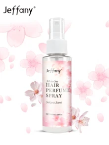 Jeffany 3.38oz Cherry Blossom Multi-Action Hair Spray - Moisturizing & Nourishing, Long-Lasting Fragrance, Softens Hair, Adds Shine, Ideal For Dry Hair, Daily Hair Care, Unisex Adult Use, Hair Perfume Spray, Sleek Bottle Design, Elegant Label Design - Baby Pink - View 9