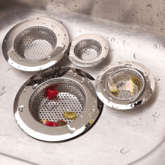 1P Kökssil, Avloppsfilter i rostfritt stål, Bred kant 4,5 tums diameter, Kökssil i diskbänk, Filter i rostfritt stål, Kökstillbehör Köksartiklar Kökstillbehör Köksverktyg